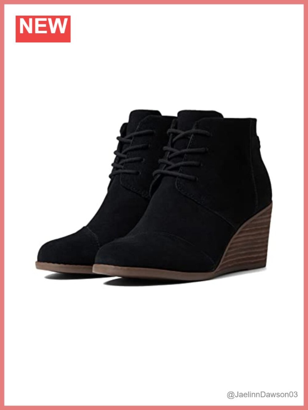 TOMS Hyde Women's Chukka Ankle Boots Suede Leather Wedge Lace Up